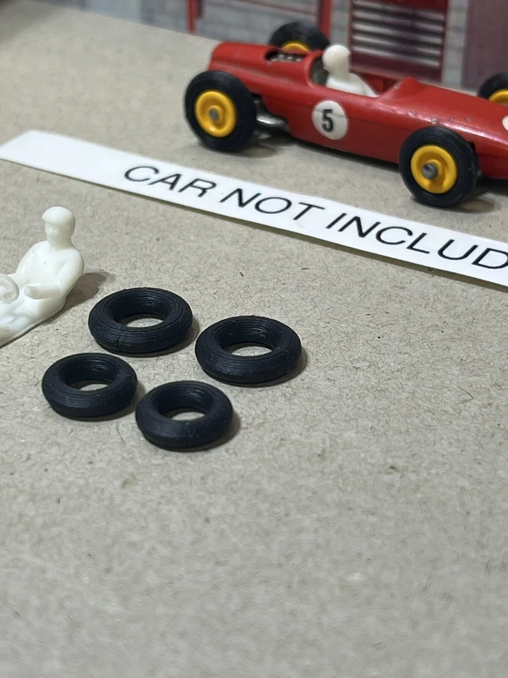 Lesney Matchbox Lotus BRM No. 52, 1 set of tires and 1 driver, CAR NOT INCLUDED - Image 3 of 4