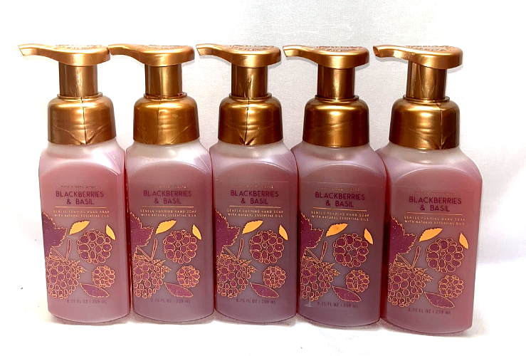 5 Blackberries & Basil Gentle Foaming Hand Soap Bath & Body Works 8.75