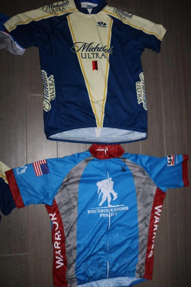 LOTE 6 CAMISETAS DE CICLISMO PARA HOMBRE VOLER MICHELOB ULTRA HERIDO GUERRERO PRIMAL 2XL XXL Foto 4 de 4