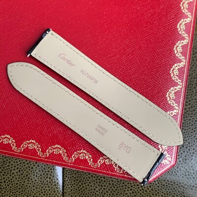 Cartier KD7VAP39 20x17.5mm Alligator Band Fits Cartier Tank Solo