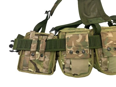 British Army MTP PLCE Webbing Set with DPM Yoke, Belt and Pouches