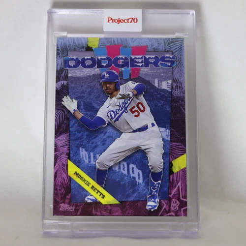 Mookie Betts 1 2021 Topps Project 70 by Ben Baller (1988 Topps) - PR: 9,965