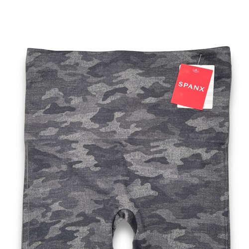 Spanx Look At Me Now Seamless Leggings Small Heather Gray Camo Stretch New - Picture 4 of 13