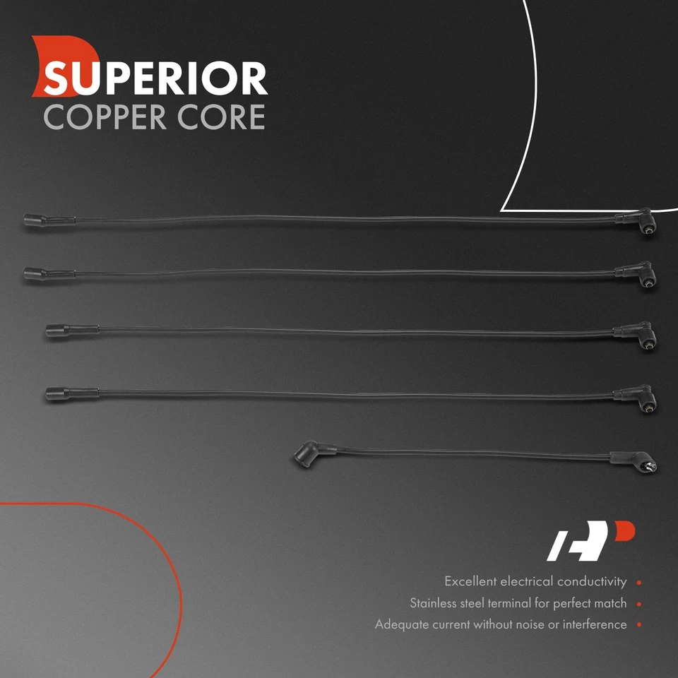 Juego de 5 juegos de cables de bujías para International Harvester Scout 1961-1971 M1100 Foto 3 de 4