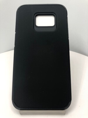 For Samsung Galaxy S7 G930 Black Hybrid Case Cover