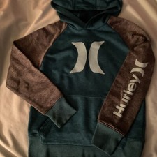 Hurley Kids Small Hoodie Gray, Green