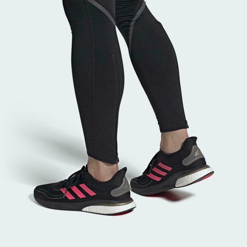 Men's Adidas Supernova M BOOST Black Signal Pink Running Shoes FW0699 New  SZ. 12 | eBay