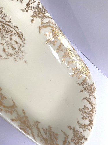 Limoges Gold Very Long 24" x 8 1/2" Table Buffet Serving Dish Decor Jean Pouyat - Picture 3 of 21