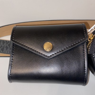 New Michael Kors MK Logo Belt with Coin Pouches bag purse  display picture 1