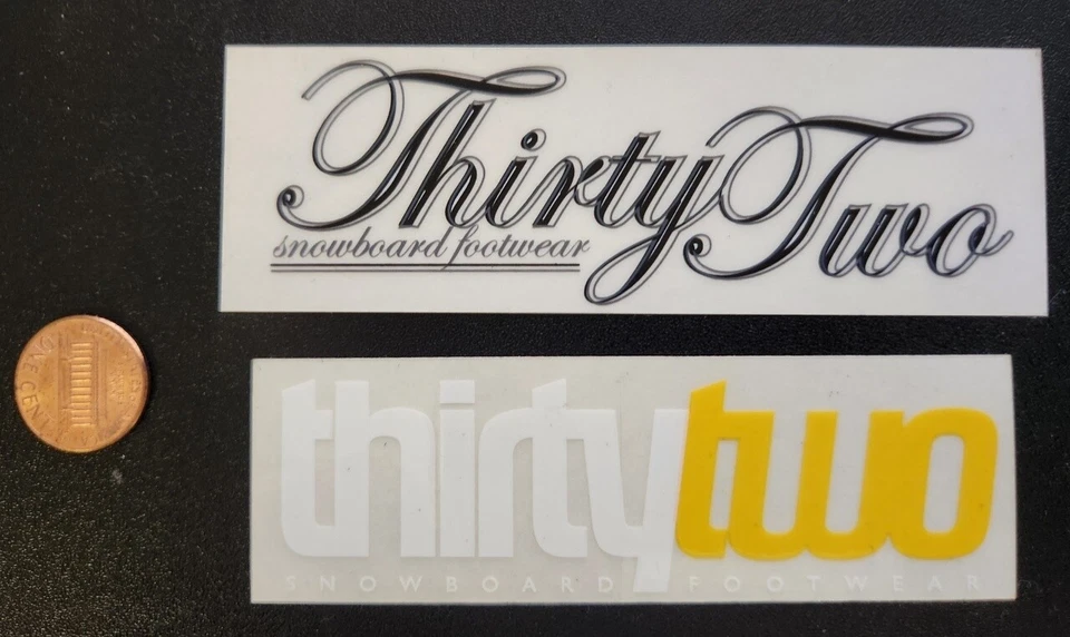 ThirtyTwo 32 Snowboard Boots Vintage 2 sticker set Flawless New Old Stock