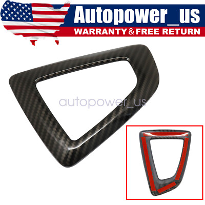 For BMW (F20 F30 F22 F32 X3 X4) Gear Shift Knob Panel Carbon Fiber Cover NEW