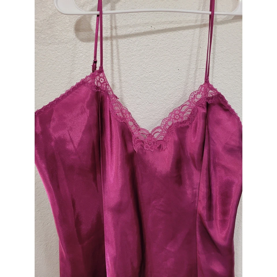 Lencería morada delicada para mujer vestido sin mangas encaje detalles X-grande #9 Foto 4 de 4