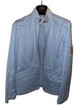 Fay Women’s Utility Jacket Light Blue Cotton Size M New Without Tags