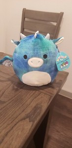 Dominic textured blue dragon dinosaur Squishmallow 8 Inches! NWT! Rare! | eBay