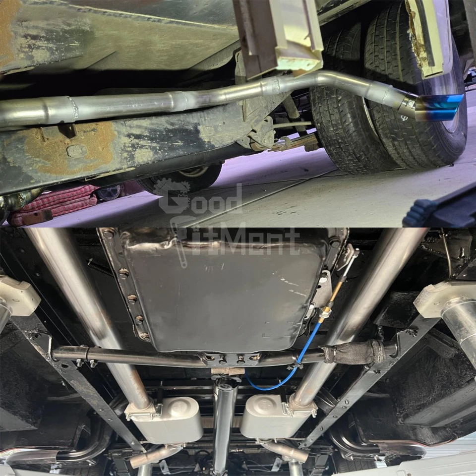 Tubo de escape 8X 2,5" tubo mandril curva recta para Mercedes Benz CLA180 250 AMG Foto 2 de 4