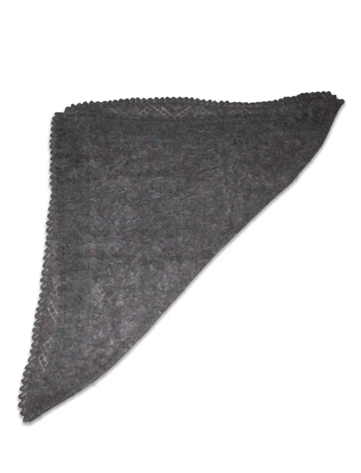 Pañuelo real de plumón de cabra natural talla 125×125 Foto 4 de 4