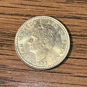 1975 Spain Una 1 Peseta Juan Carlos I Rey De Espana UNC