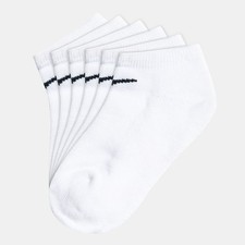NIKE Kid's Swoosh Cushioned No Show Cushioned Socks 3 Pack 10C-3Y Fits 5-7 Years