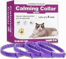 Cat Calming Collar, 4-Pack Pheromone Collars for Cats   Adjustable 15  , 60-Day