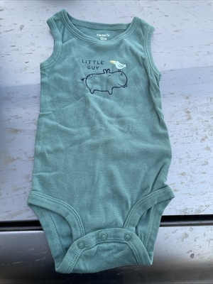 #ad Carter#x27;s Newborn Baby Tanktop Bodysuit Unisex Snap 12 Month $4.00