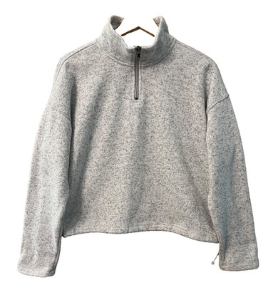 thread + supply greige heathered pullover - Women's size M