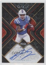 2022 Wild Card Mania Triangle Scribbles Black Lazers /2 Jerrion Ealy Auto 2b7