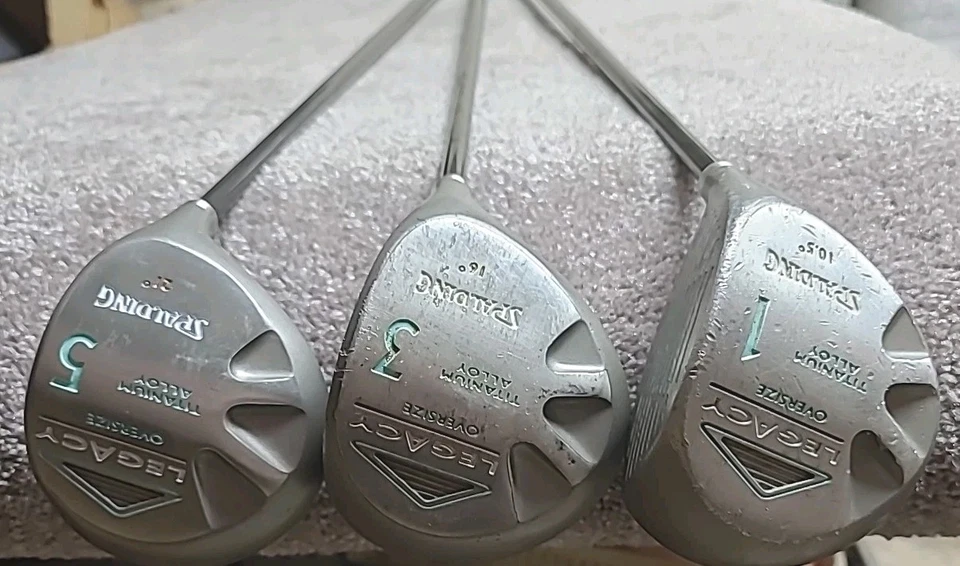 Juego de madera de aleación de titanio de gran tamaño Spalding para mujer diestro legado 1-3-5 Syncro-Flex  Foto 2 de 4