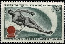 FRANCE 1963  CHAMPIONNAT DU MONDE DE SKI YT n° 1395 neuf ++