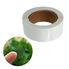500 3/4 Inch Ultra Clear Adhesive Stickers Round Circle Dots Envelope Seals f...