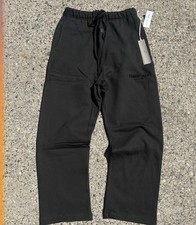 Essentials Fear of God Black Fleece Sweatpants Men's S Drawstring Pockets