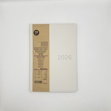 U.S. Seller! MUJI 2026 Monthly/Weekly Planner - White-Gray / Size A5