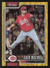 Zach Maxwell 2026 Topps #143 Yellow Holo Foil #/399 Cincinnati Reds Rookie