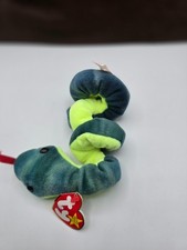 Vtg 1997 TY Beanie Babies HISSY Snake Stuffed Animal MINT w/tags