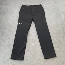 Salewa Dolomia Pants Men M (30x29) Black Softshell Alpine Hiking Outdoor