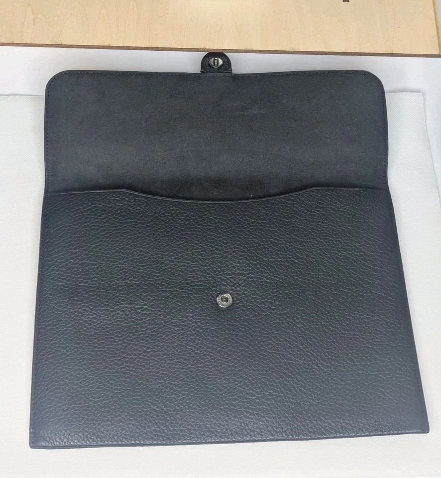 Brand New Coach Black Pebble Leather Tablet Sleeve - Image 3 of 4