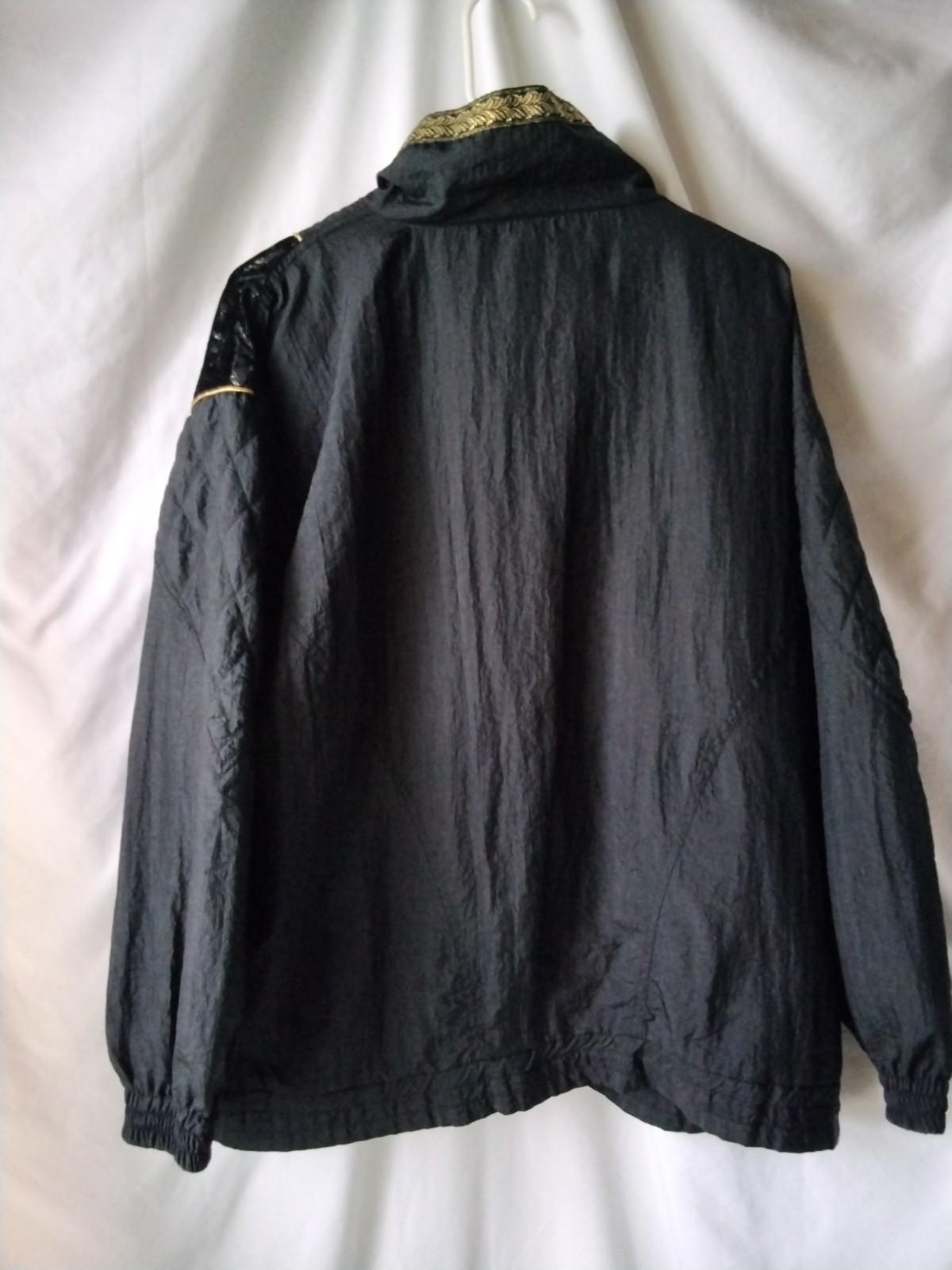 Active Studio Black Gold Patterned Quilted Zip Co… - image 8