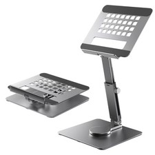 360 Rotating Tablet Stand - Adjustable iPad Tablet Holder for Desk, Foldable...