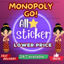Monopoly Stickers Go! ALL 1⭐- 6⭐ (All Sticker Available) CHEAPEST🔥SUPER FAST