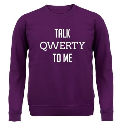 Talk Qwerty To Me - Kids Hoodie / Sweater - Funny Geek Nerd Computer Keyboard