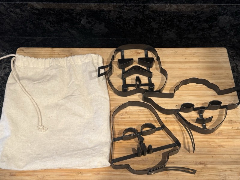 Star Wars Black Metal Pancake Mold Cut Stencils Yoda Darth Vader Storm Trooper