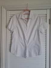 White Simon Jersey Shirt Blouse Women 14