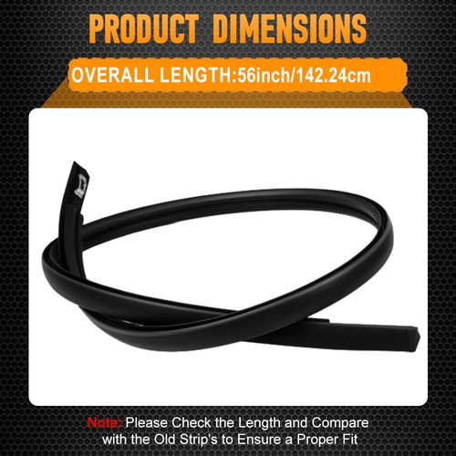 Roof Drip Molding Strips Black Fit For 2012-2015 Honda Civic Sedan 4-Door - Picture 2 of 7