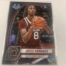 2024-25 1st Bowman U Chrome Black Wave Joyce Edwards 36 Gamecocks