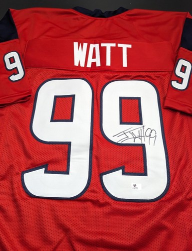 JJ Watt Houston Texans Autographed Signed Jersey Size XL with COA
