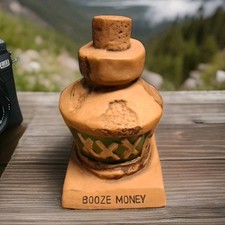 Bar Decor Booze Money Bank, Collectible, XXX CERAMIC BANK, ALCOHOL 7 in