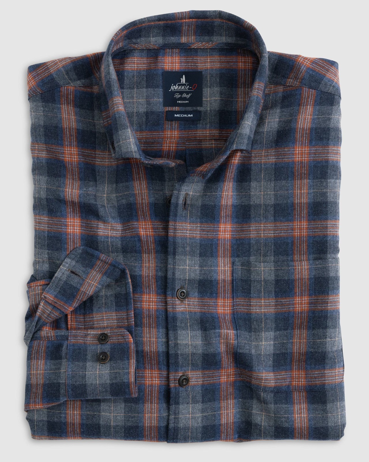 johnnie-O Zula Top Shelf Button Up Shirt Wake Size L