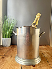 ANTIKE ART DECO VERSILBERTE LOUIS ROEDERER SEKTFLASCHE EISKÜBEL KÜHLBOX