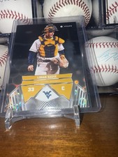 2025 Onit WVU Baseball Logan Sauve Silver Holo Parallel. West Virginia.