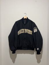 Vintage Wake Forest Starter Bomber Puffer Jacket Deacon Patch NCAA Winston Salem