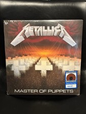 LP METALLICA Master Of Puppets 1986 Walmart Red Vinyl SEALED NEW OOP Burton